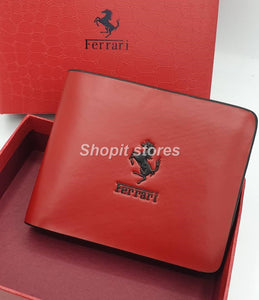 ferrari leather wallet