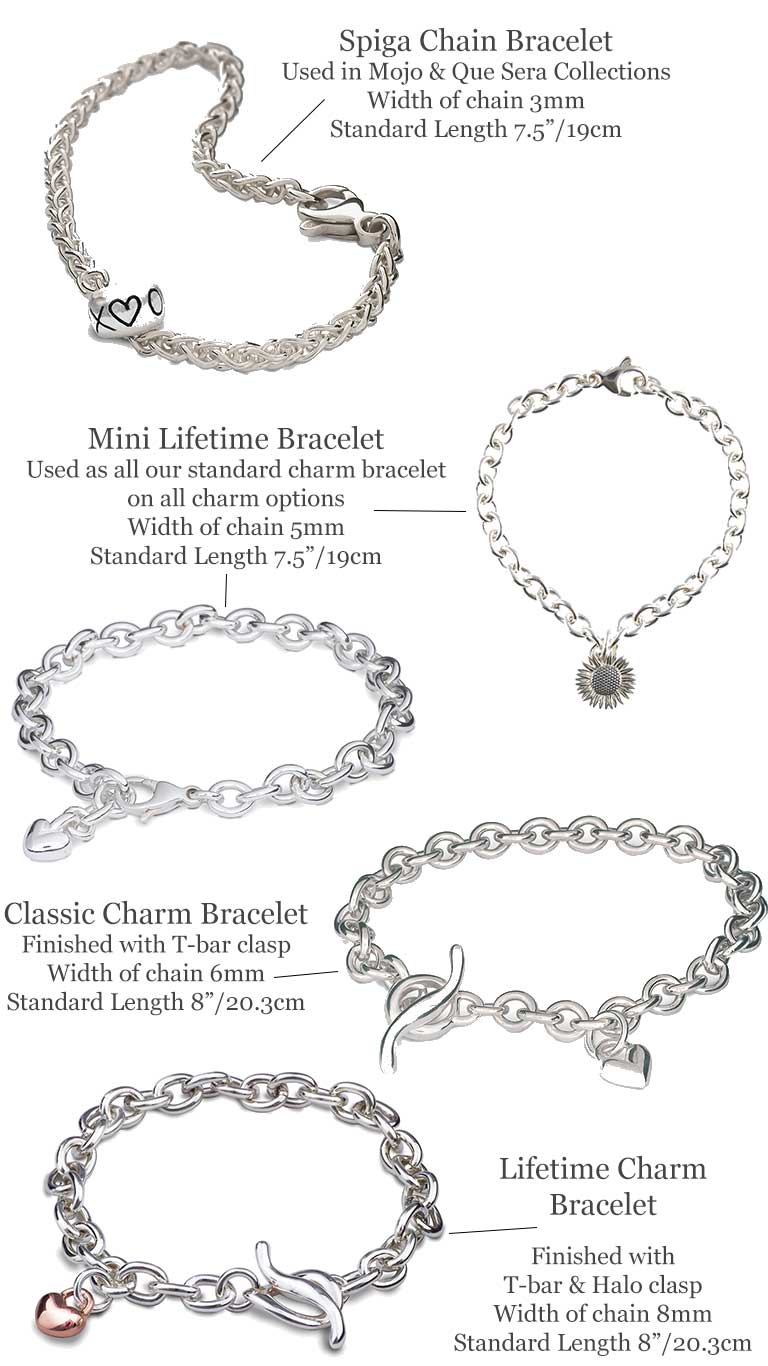 Chunky Heart Charm Bracelet – Chains & Charms