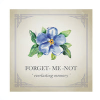 forget me not flower charm bangle everlasting memory gift for loss scarlett jewellery