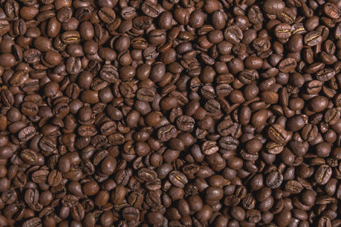 coffee beans laying flat