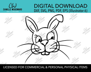 Download Easter Bunny Svg Easter Bunny Face Svg Easter Bunnyclipart Easter S Camille Woodward Art Design