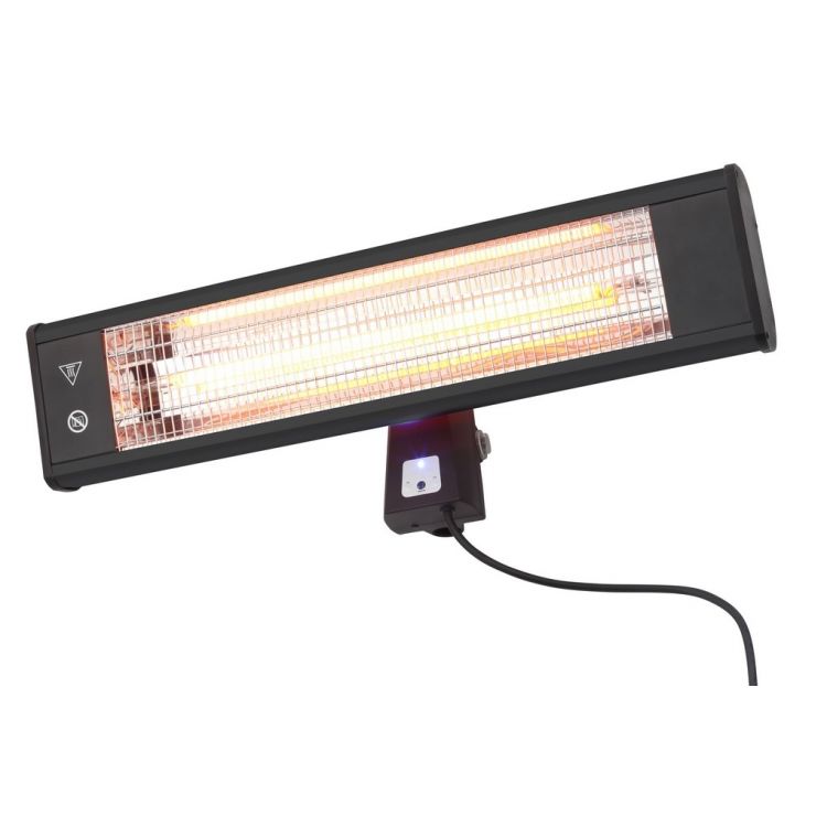 Image of a Forum Blaze 1800W Wall Mounted Patio Heater with LED Lights IP44 on a white background