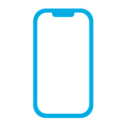 a blue icon of a smart control