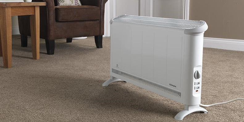 Convector heater in living room