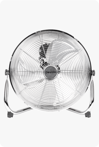 an image of a floor fan on a grey background