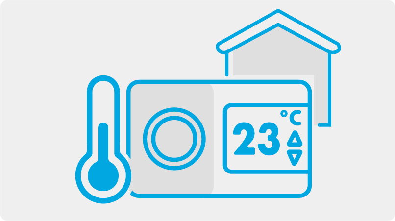 an image of a thermostat set to 23°C