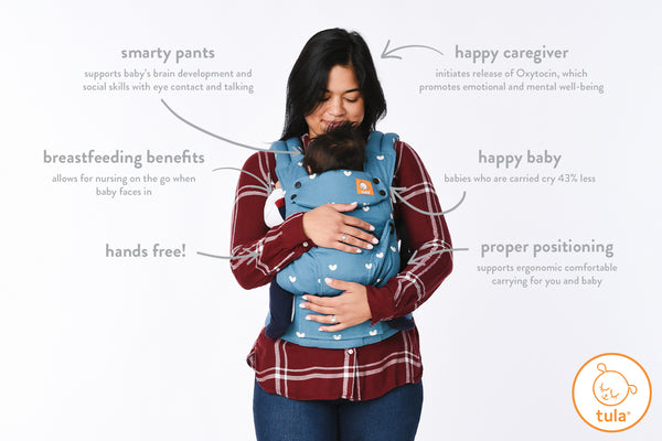 benefici fisici del babywearing