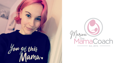 The photo and logo of Marina The Mama Coach