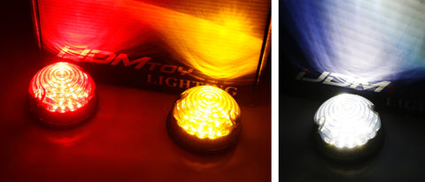 Smoke Lens Amber/Red Full LED Side Marker Light For Gen3 MINI