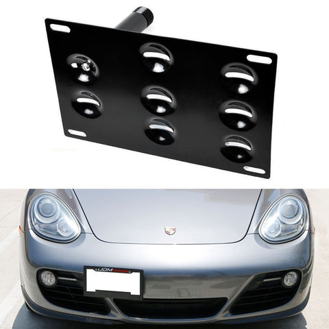  iJDMTOY No Drill Front Bumper Tow Hook License Plate