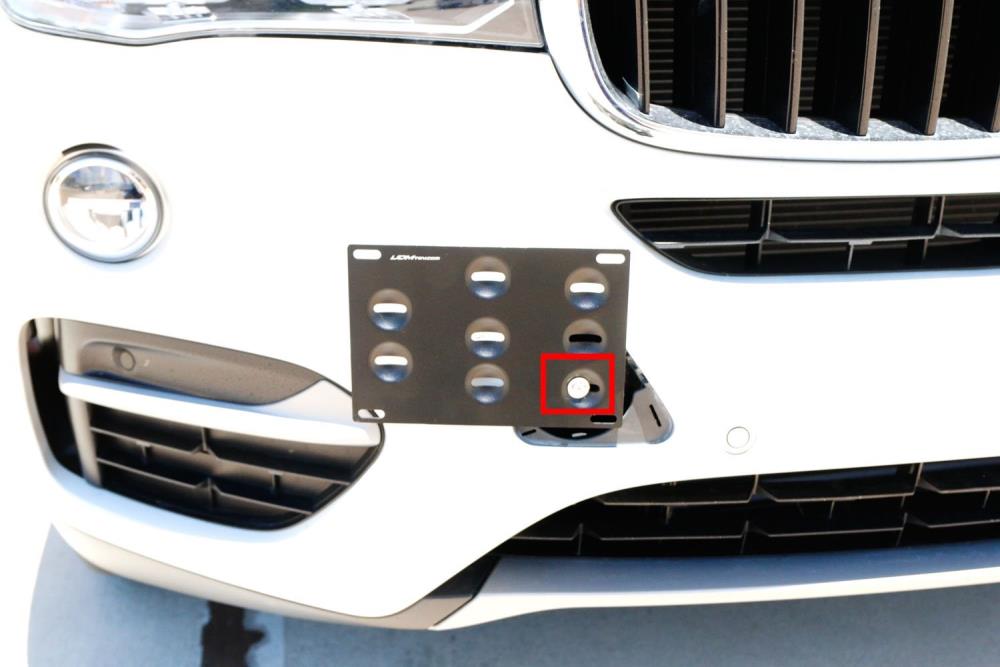 2016 honda accord front license plate no dilling