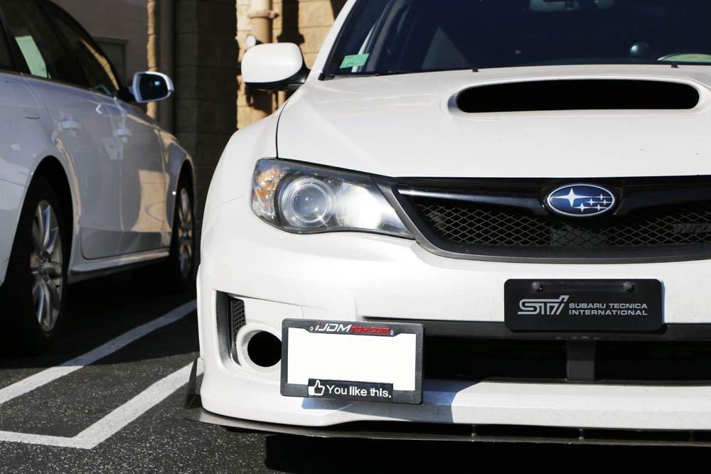 how to mount a front license plate on a subaru impreza