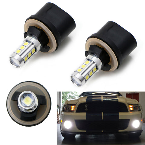 iJDMTOY 8-SMD Error Free BA9 64132 H6W LED Bulbs Compatible With European  Cars Parking Lights, Xenon White