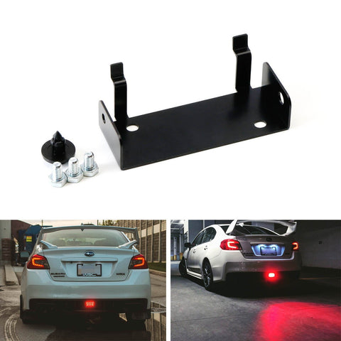 iJDMTOY No Drill Front Bumper Tow Hook License Plate Mounting Bracket  Adapter Kit Compatible with Audi A4 A5 A7 S4 S5 S7 RS5 RS7 etc