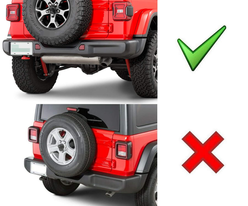 Smoked Lens Full LED Rear Bumper Reflector Light Kit For 18-up Jeep Wrangler  JL — 