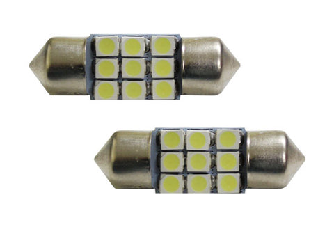 Blue BA9 Bayonet LED Replacement Bulbs For Interior Map Rearding