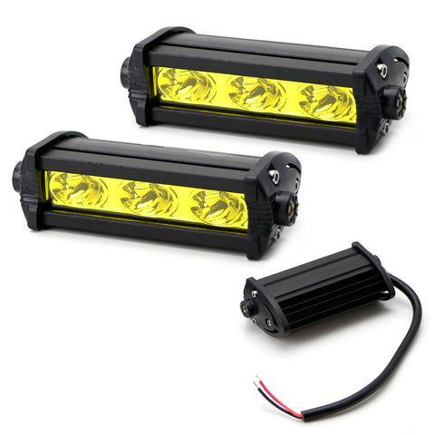 Slim-Fit White/Amber Sequential Blink Switchback LED Daytime