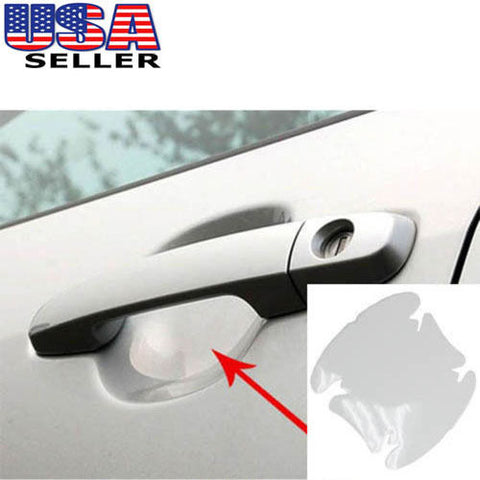 4x Clear Car Door Handle Film Protective Scratches Protector