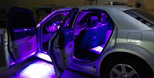 2 Uv Ultra Violet 6 Smd Led Panel Lights For Car Interior Map Dome Courtesy Door Foot Area Trunk Cargo Lights