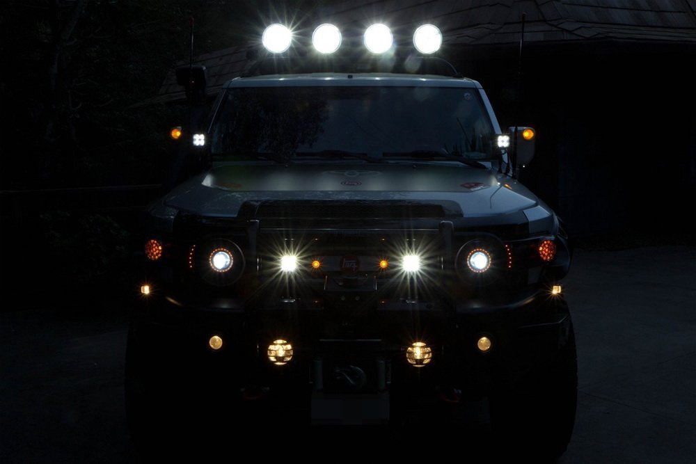 2007 2014 Toyota Fj Cruiser Led Front Cowl Pod Fog Light Kit