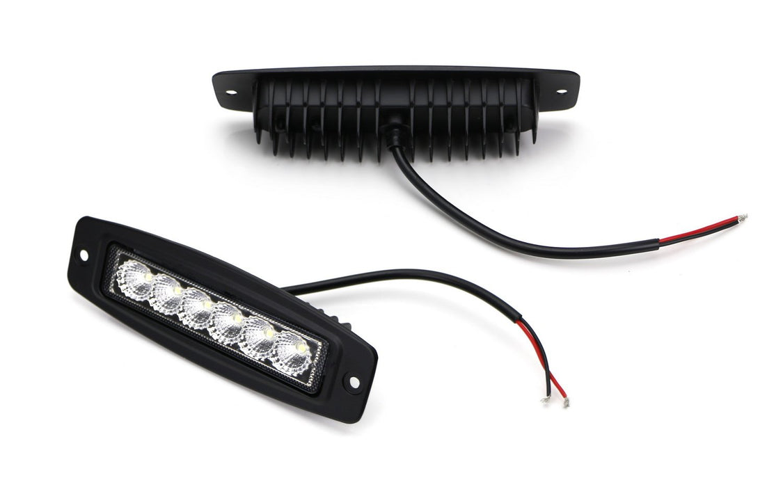 6 Inch 18w Flush Mount Low Profile Led Pod Light Bars Kit Ijdmtoy Com