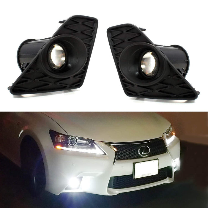 13 15 Lexus Gs350 Gs460 F Sport Projector Led Fog Light Kit Ijdmtoy Com