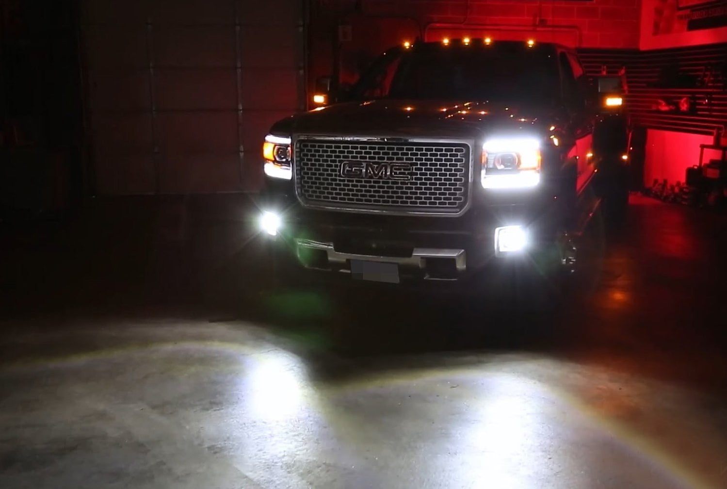 2015-2019 GMC Sierra 2500 3500 HD LED Pod Light Fog Lamp Kit — iJDMTOY.com