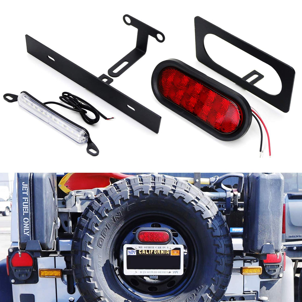 jeep tj license plate light