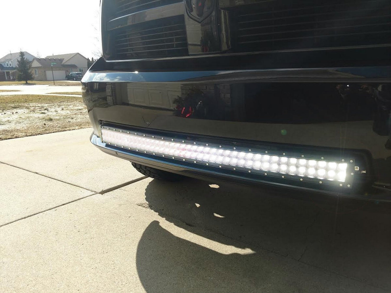 Dodge RAM 1500 Express Lower Bumper 40" LED Light Bar Kit — iJDMTOY.com