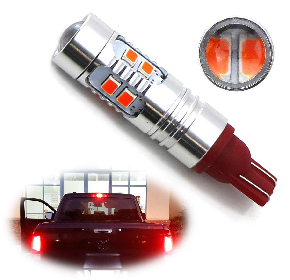 912 red led bulb