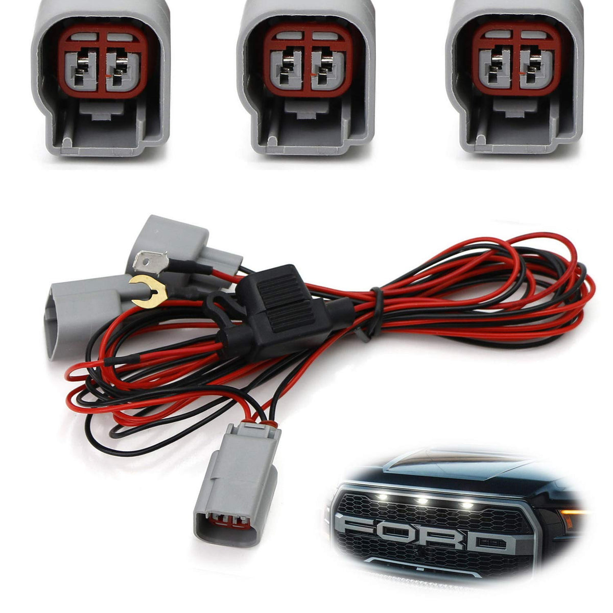Ford Raptor LED Grille Markers DRL Enable Wiring Harness â€