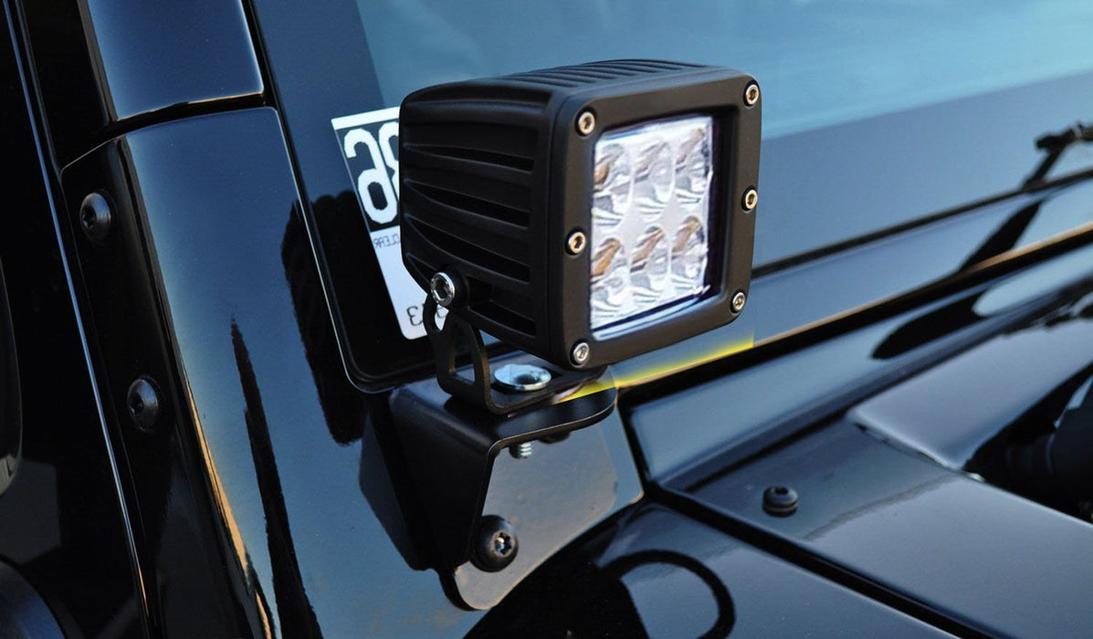 1997-2017 Jeep Wrangler TJ & JK A-Pillar LED Pod Light Kit — iJDMTOY.com