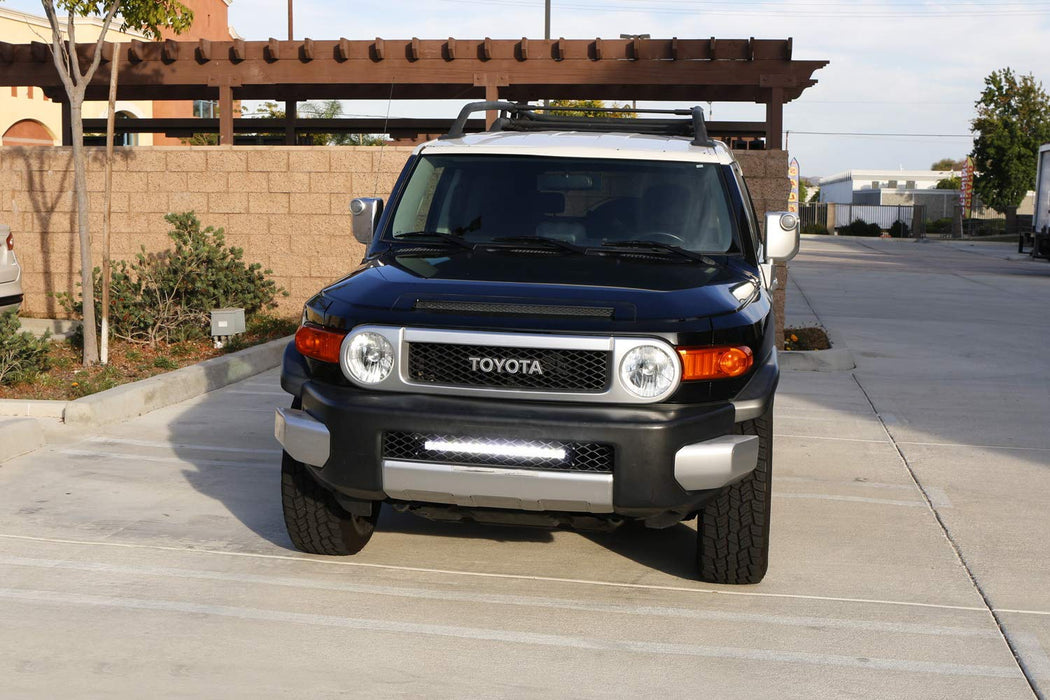 07 14 Toyota Fj Cruiser Behind Lower Grille Led Light Bar Kit