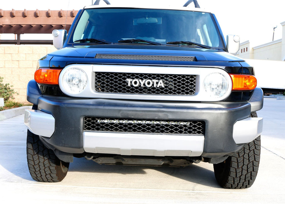 Toyota Fj Cruiser Behind Lower Grille Mount Led Light Bar Kit