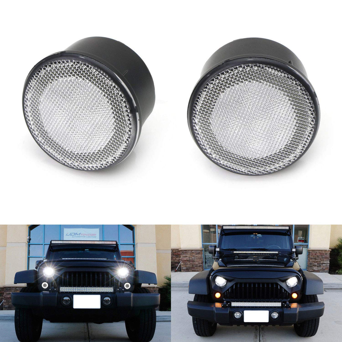 2007-2017 Jeep Wrangler LED DRL Turn Signal Light Assembly — 