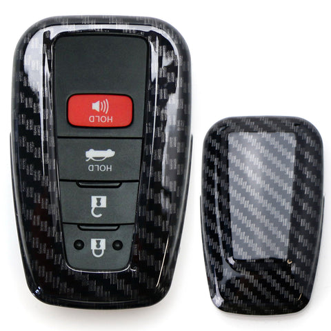 Carbon Fiber Pattern Soft Silicone Key Fob Cover For BMW First