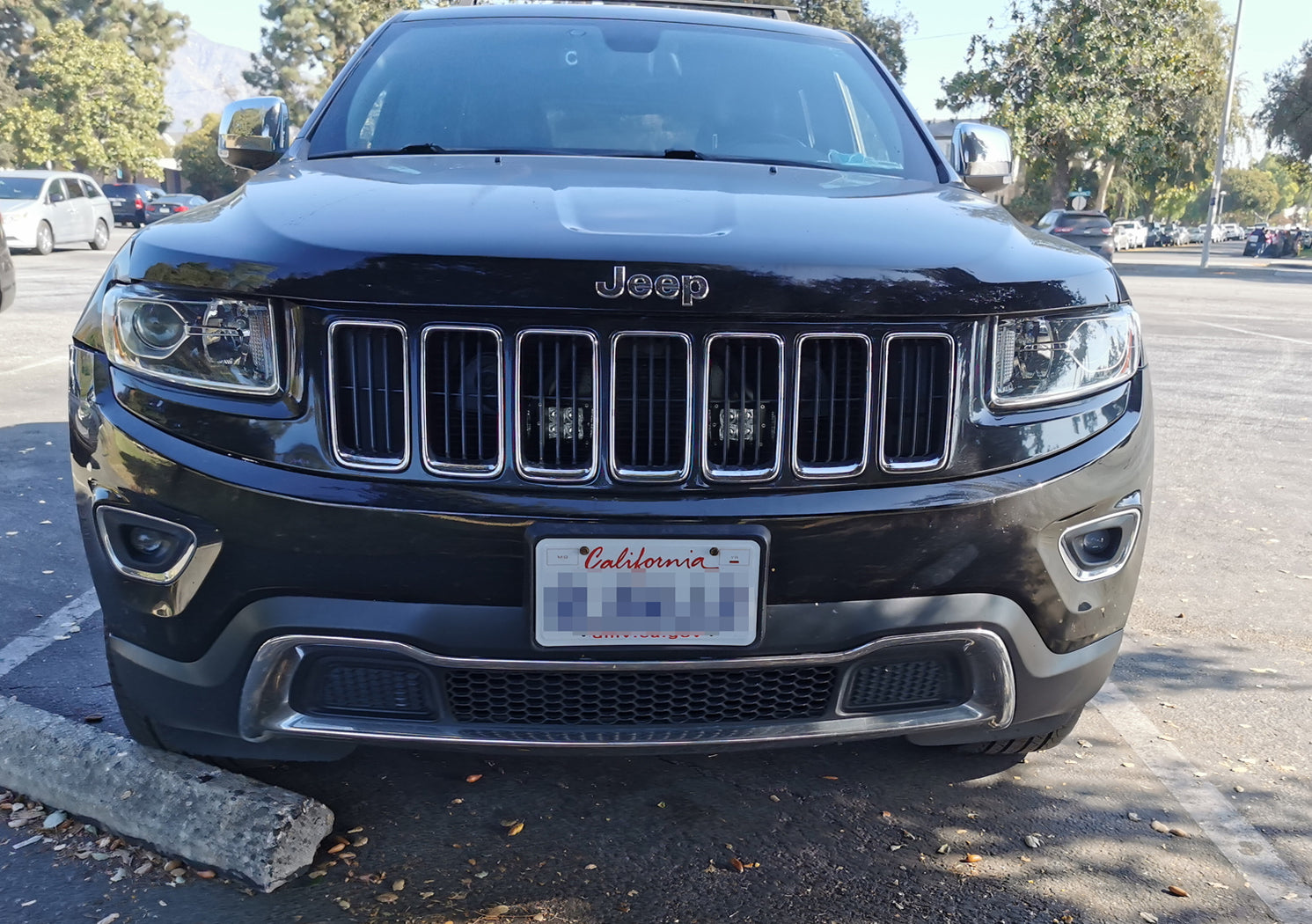 Grille Mount Pod Light Kit w/Brackets, Wiring For Jeep