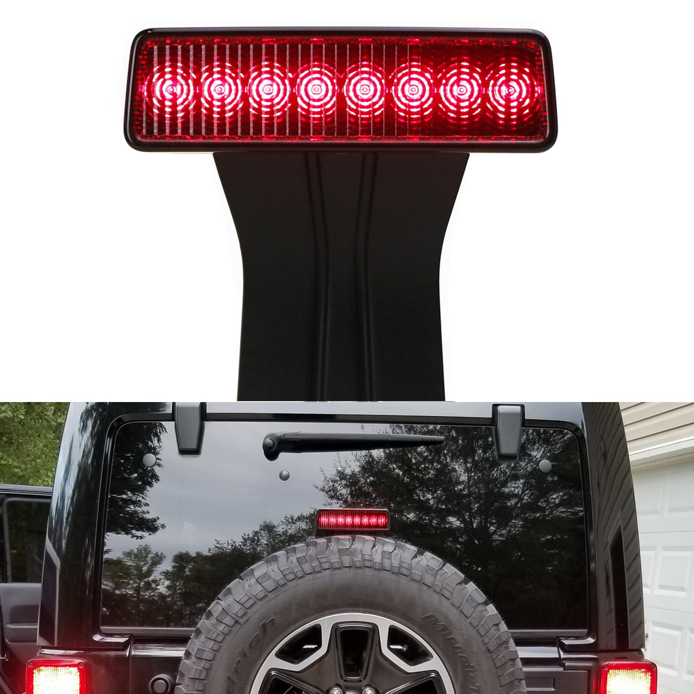20072017 Jeep Wrangler JK LED 3rd Rear Fog Brake Light