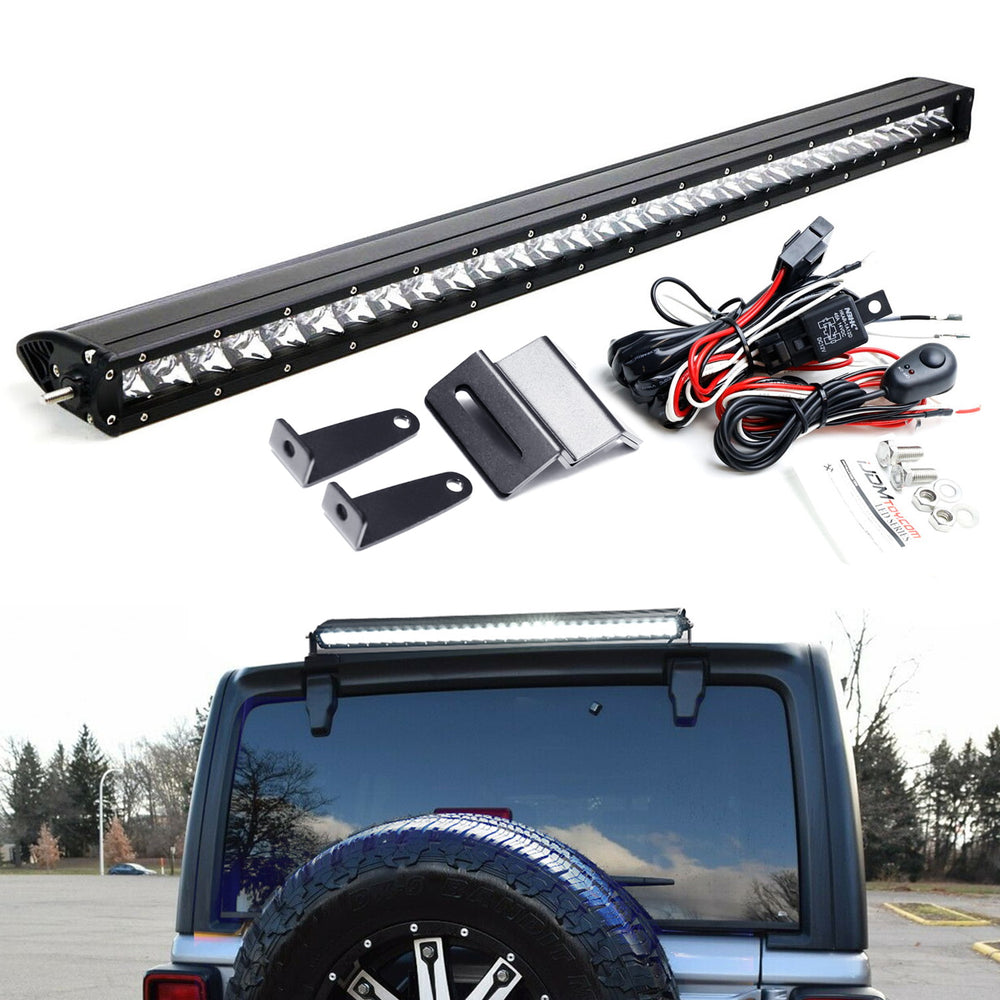 2007-up Jeep Wrangler JK JL Hardtop 30-Inch LED Light Bar Kit — 