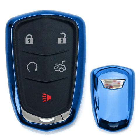 HIBEYO Key Fob Cover for 2018 2019 2020 2021 2022 Hyundai Venue Kona Santa  Fe Veloster Palisade Elantra GT Smart Remote Auto Key with Keychians Soft