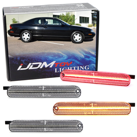 Sequential Amber LED Front Side Marker Lights For Mitsubishi