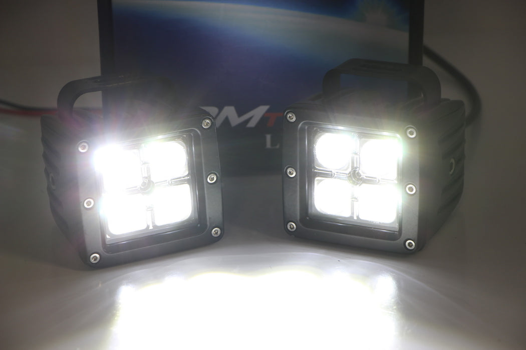 1999-04 Ford F250 F350 F450 Super Duty LED Pod Fog Light Kit — iJDMTOY.com