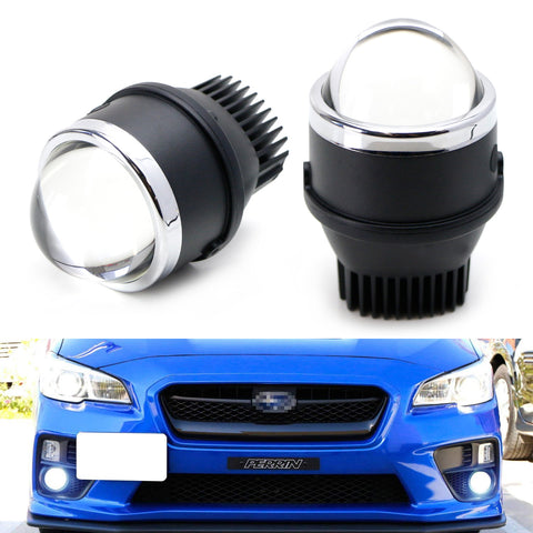 LED Wide Angle SAE Flood Beam Fog Light Kit For 18-up Subaru WRX