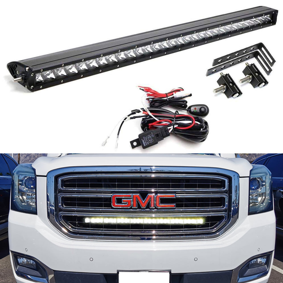 Behind Grill LED Light Bar Kit For15-20 Chevy Suburban/Tahoe GMC Yukon ...