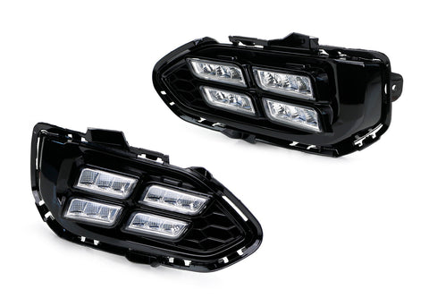 Direct Fit 16-LED Daytime Running Lights DRL Fog Lamps Kit For 13