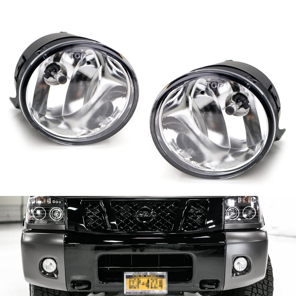 Oem Spec 8 Halogen Bulb Fog Lights For 04 14 Nissan Titan 05 07 Armada Ijdmtoy Com