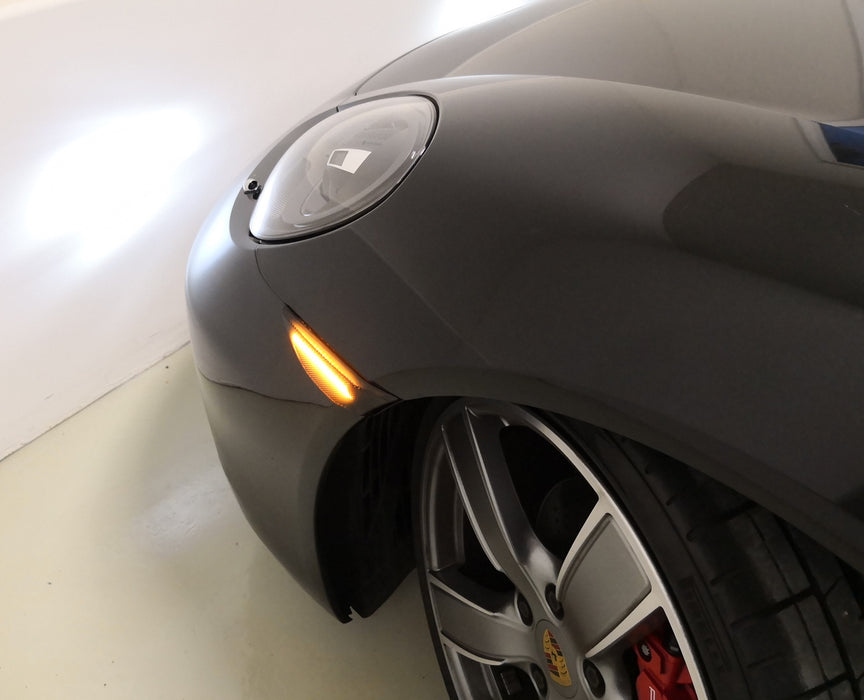 Clearance Amber LED Front Side Marker Lights For Porsche 991 Carrera