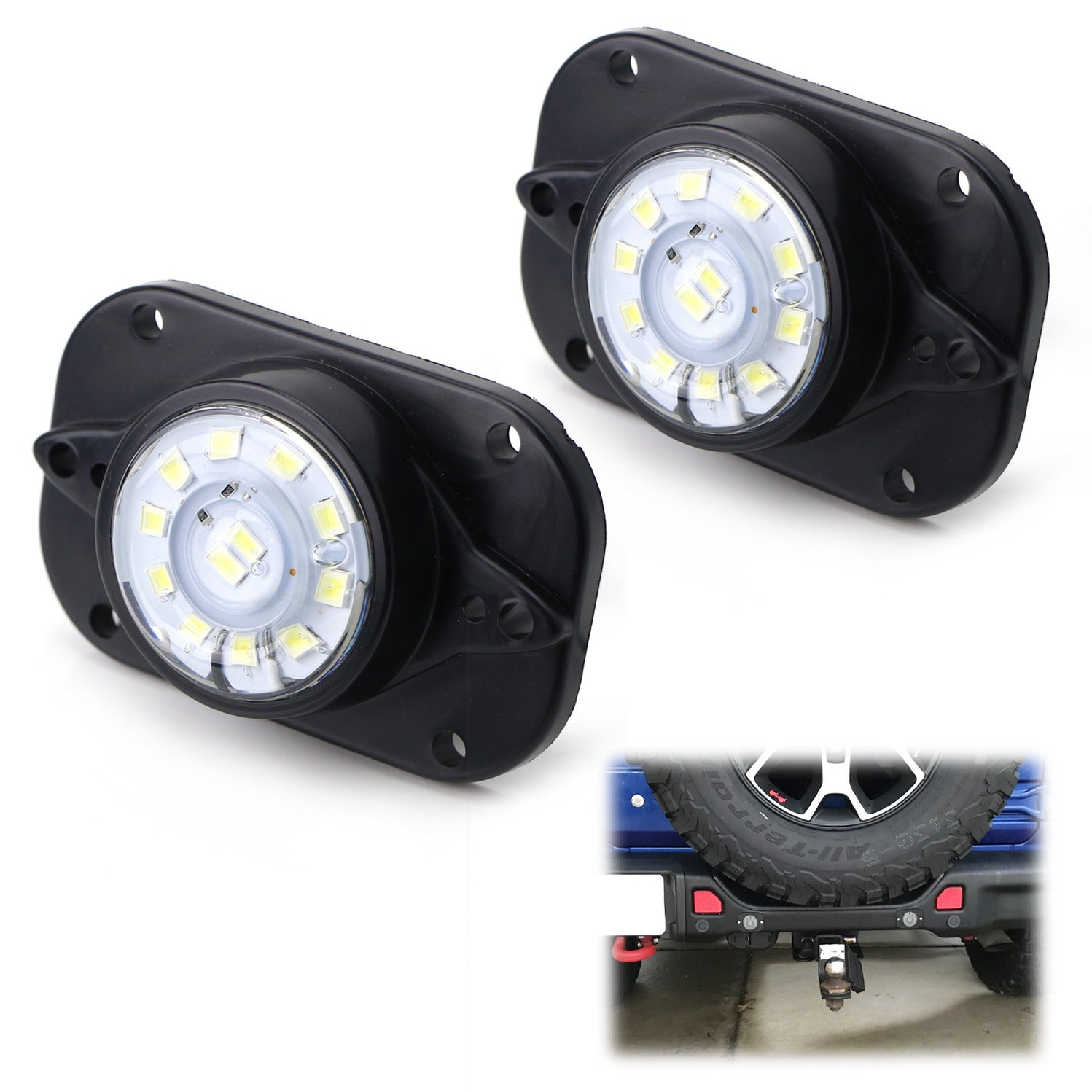 Surface Flush Mount LED Lighting Kit for Front Driving/Fog Lights