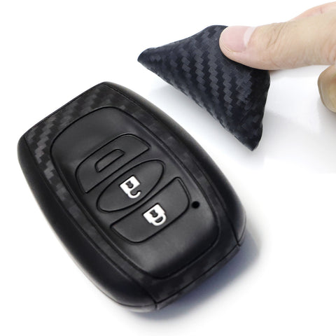 1set Rhinestone Decor Car Key Case & Rabbit Charm Keychain Compatible With  Audi