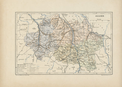 1892 Allier map